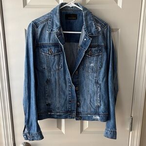 Women’s Articles of Society Distressed Denim Jean Jacket